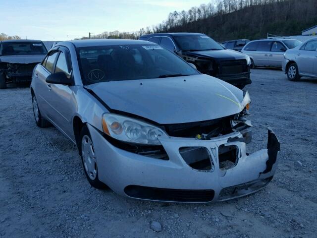 1G2ZF55B364232482 - 2006 PONTIAC G6 SE SILVER photo 1