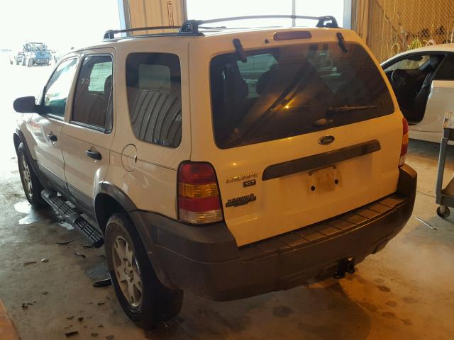 1FMYU03175KA74101 - 2005 FORD ESCAPE XLT WHITE photo 3