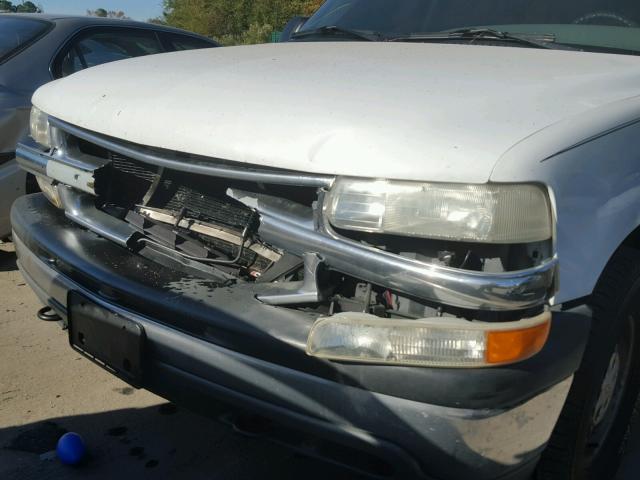 1GNEC13T4YJ106389 - 2000 CHEVROLET TAHOE C150 WHITE photo 9