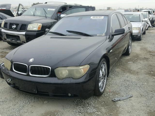 WBAGL63492DP55065 - 2002 BMW 745 I BLACK photo 2