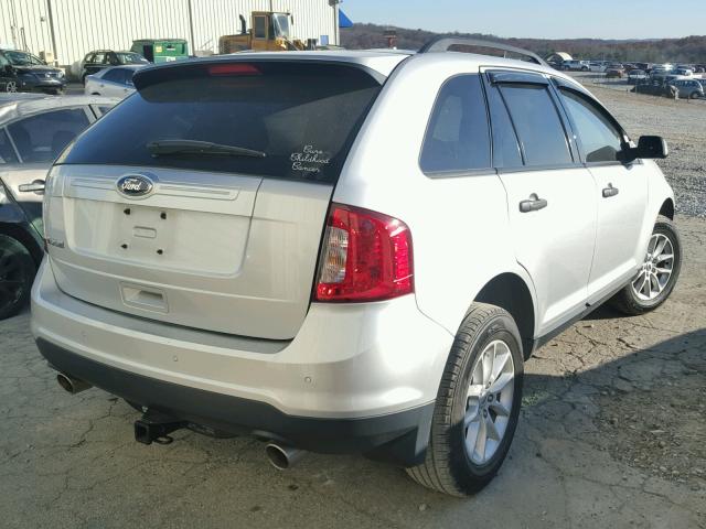 2FMDK3GC1EBA02662 - 2014 FORD EDGE SE SILVER photo 4