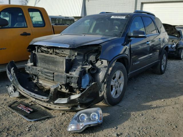 1GKEV23748J171114 - 2008 GMC ACADIA SLT BLACK photo 2