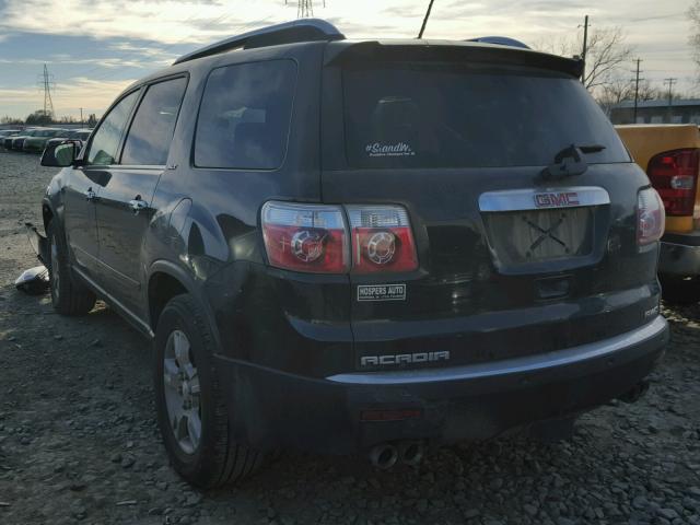 1GKEV23748J171114 - 2008 GMC ACADIA SLT BLACK photo 3