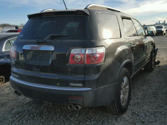 1GKEV23748J171114 - 2008 GMC ACADIA SLT BLACK photo 4