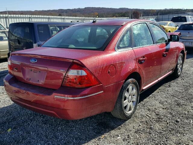 1FAHP24177G123640 - 2007 FORD FIVE HUNDR RED photo 4