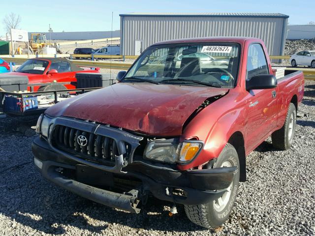 5TENL42N91Z815697 - 2001 TOYOTA TACOMA RED photo 2