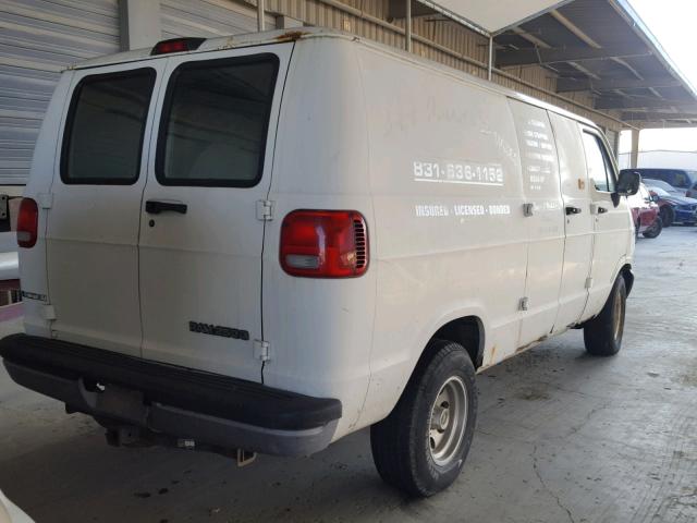 2B7HB21Y3VK549789 - 1997 DODGE RAM VAN B2 WHITE photo 4