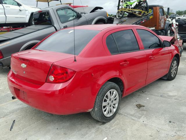 1G1AD5F51A7158258 - 2010 CHEVROLET COBALT 1LT RED photo 4