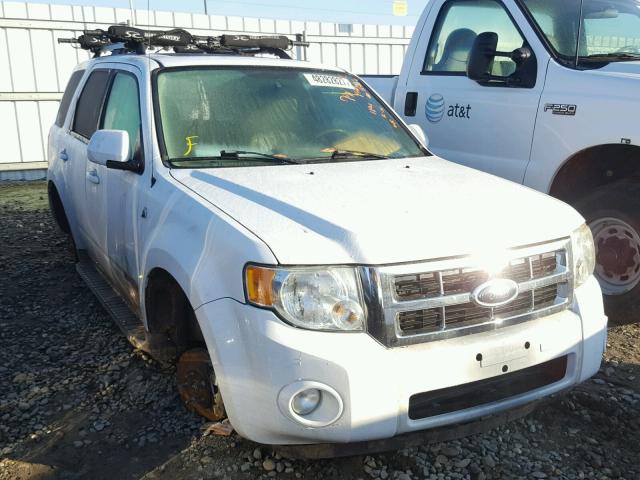 1FMCU49H78KD33034 - 2008 FORD ESCAPE HEV WHITE photo 1