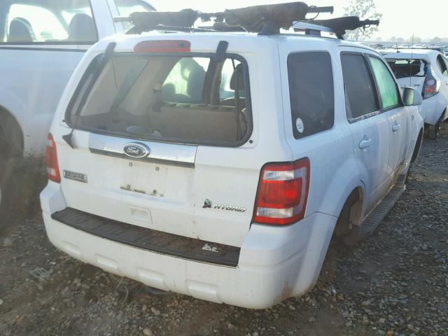 1FMCU49H78KD33034 - 2008 FORD ESCAPE HEV WHITE photo 4