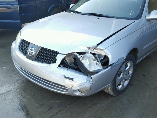 3N1CB51D86L535145 - 2006 NISSAN SENTRA 1.8 SILVER photo 9