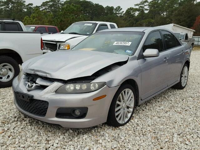 JM1GG12L371110486 - 2007 MAZDA SPEED 6 SILVER photo 2