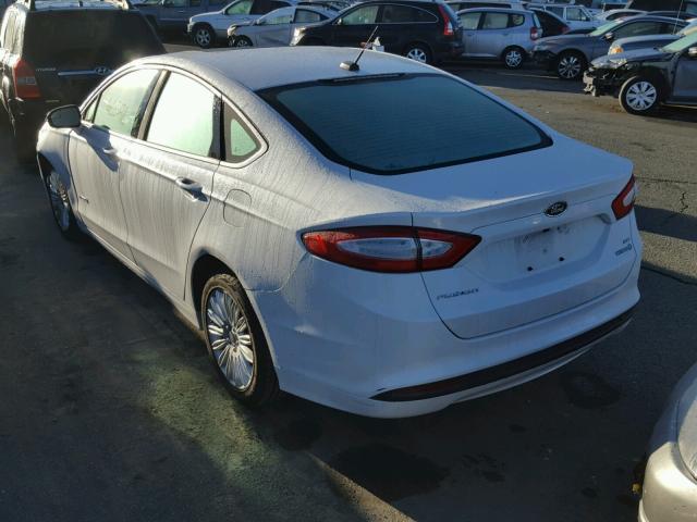 3FA6P0LU3DR371122 - 2013 FORD FUSION SE WHITE photo 3