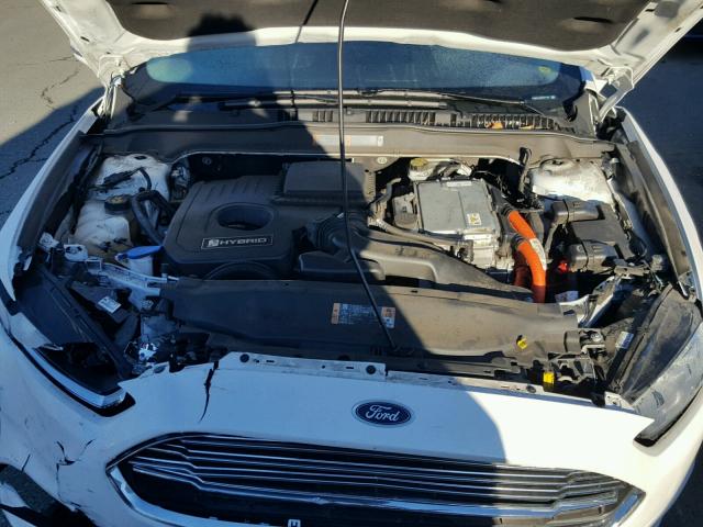 3FA6P0LU3DR371122 - 2013 FORD FUSION SE WHITE photo 7