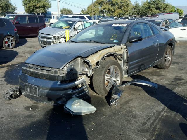 4A3AC74H25E003364 - 2005 MITSUBISHI ECLIPSE GT GRAY photo 2