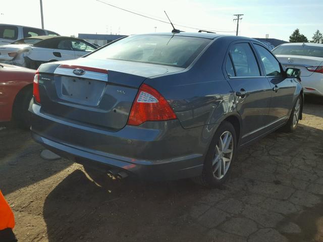 3FAHP0JA5CR269093 - 2012 FORD FUSION SEL BLUE photo 4