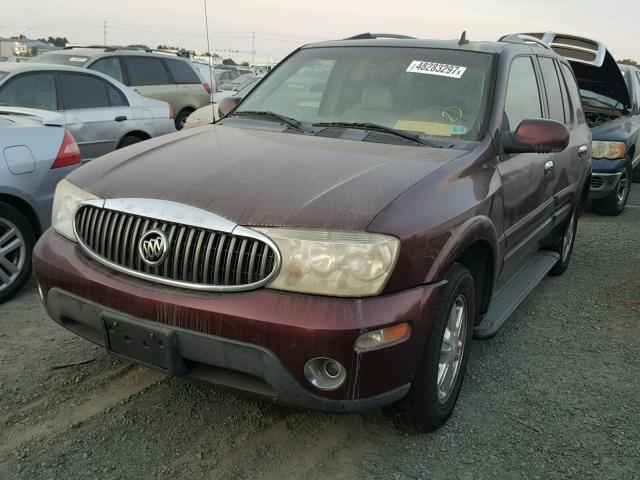 5GADS13S262172107 - 2006 BUICK RAINIER CX BURGUNDY photo 2