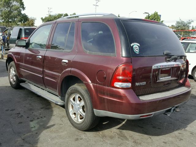 5GADS13S262172107 - 2006 BUICK RAINIER CX BURGUNDY photo 3