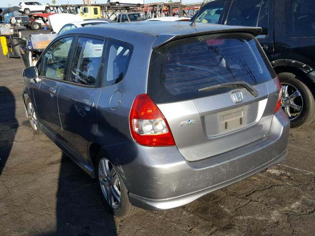 JHMGD38637S040342 - 2007 HONDA FIT S 灰色 照片 3