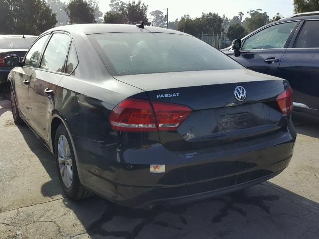 1VWAT7A39EC067020 - 2014 VOLKSWAGEN PASSAT S შავი ფოტო 3