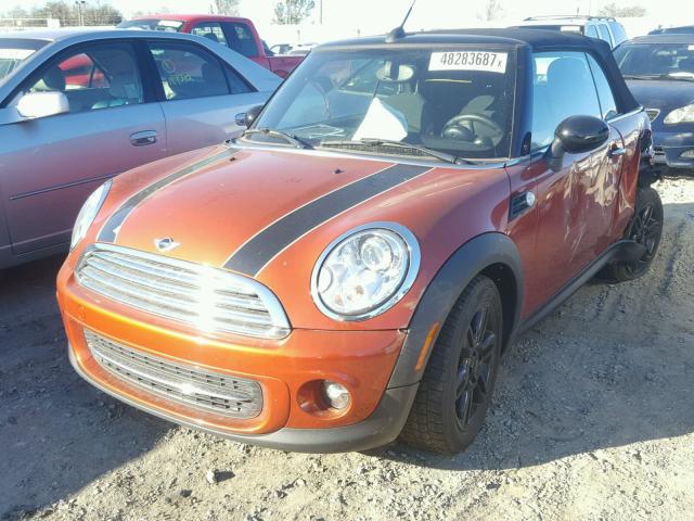 WMWZN3C51DT265934 - 2013 MINI COOPER ORANGE photo 2