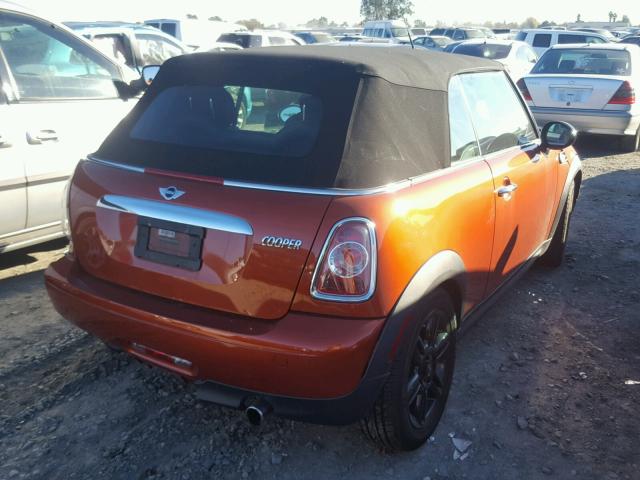 WMWZN3C51DT265934 - 2013 MINI COOPER ORANGE photo 4