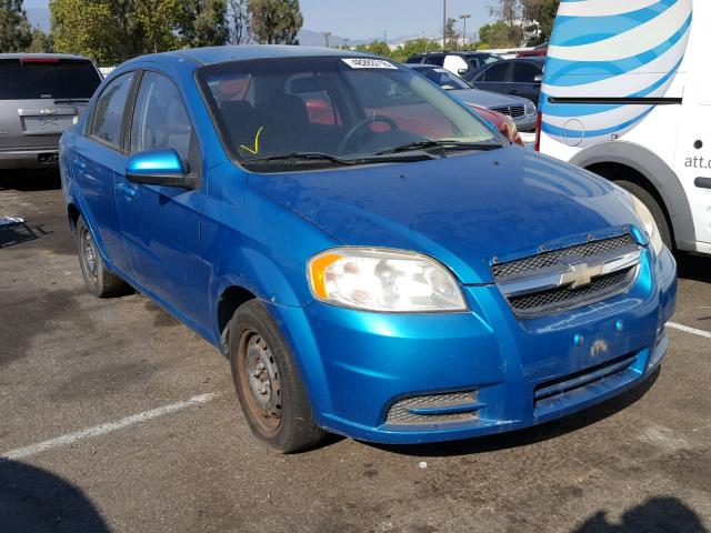 KL1TD56E29B310306 - 2009 CHEVROLET AVEO LS TURQUOISE photo 1