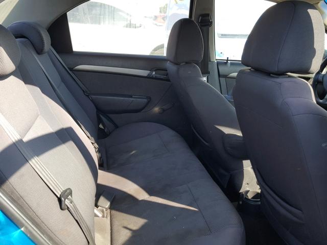 KL1TD56E29B310306 - 2009 CHEVROLET AVEO LS TURQUOISE photo 6