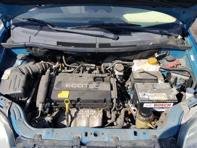 KL1TD56E29B310306 - 2009 CHEVROLET AVEO LS TURQUOISE photo 7