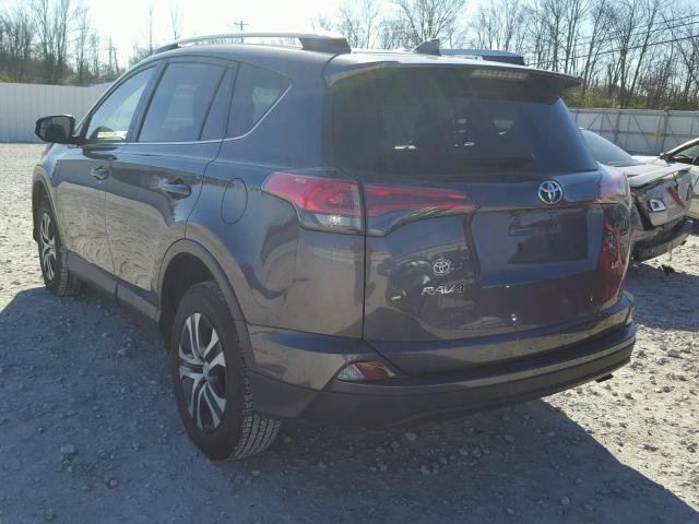 JTMZFREV5GD089663 - 2016 TOYOTA RAV4 LE GRAY photo 3