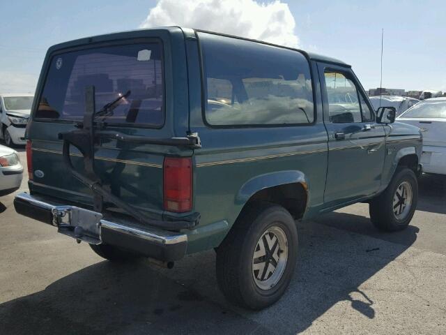 1FMCU14T8JUA07344 - 1988 FORD BRONCO II GREEN photo 4