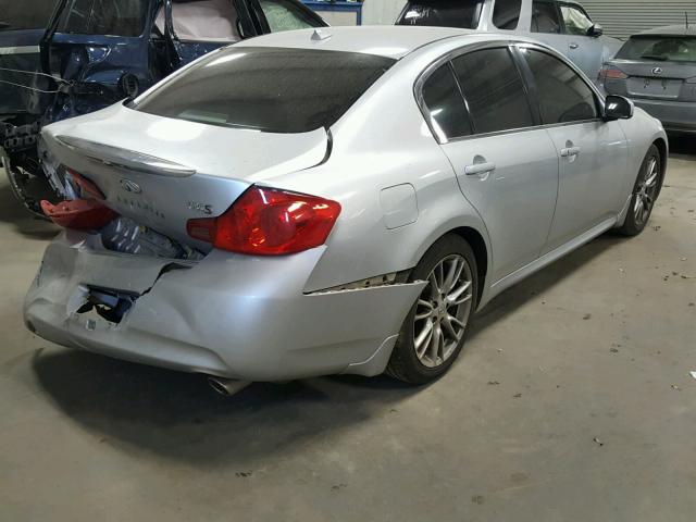 JNKBV61E97M720681 - 2007 INFINITI G35 SILVER photo 4