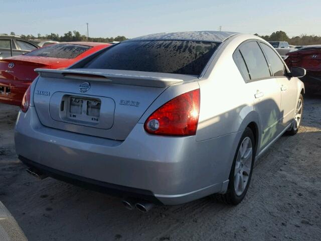 1N4BA41E38C820578 - 2008 NISSAN MAXIMA SE SILVER photo 4