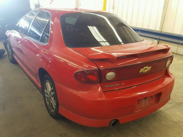 3G1JH52F54S166632 - 2004 CHEVROLET CAVALIER L RED photo 3