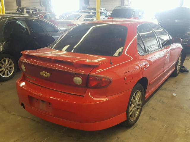 3G1JH52F54S166632 - 2004 CHEVROLET CAVALIER L RED photo 4