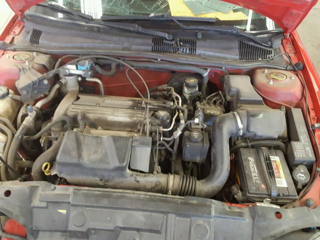 3G1JH52F54S166632 - 2004 CHEVROLET CAVALIER L RED photo 7