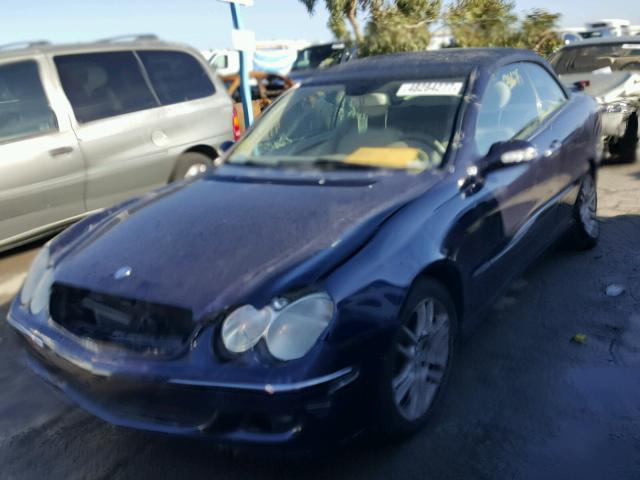 WDBTK56F79T102597 - 2009 MERCEDES-BENZ CLK 350 BLUE photo 2