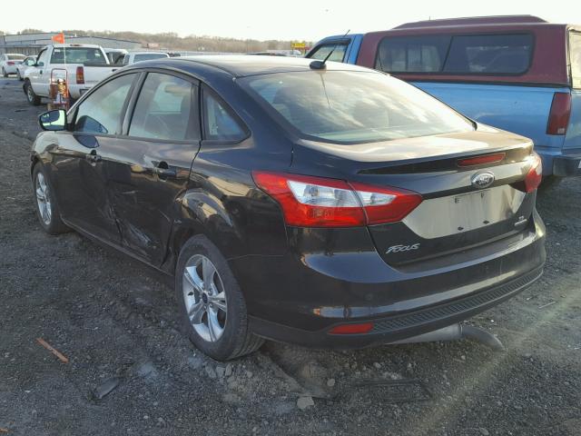 1FADP3F22EL182397 - 2014 FORD FOCUS SE BLACK photo 3