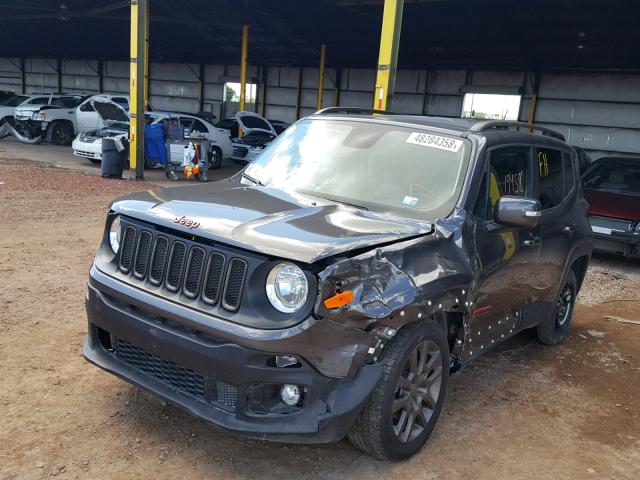 ZACCJABT4GPD78463 - 2016 JEEP RENEGADE L CHARCOAL photo 2