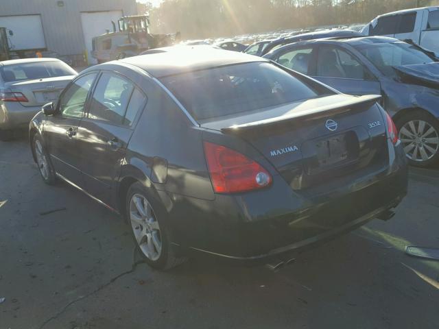 1N4BA41E88C806224 - 2008 NISSAN MAXIMA SE BLACK photo 3