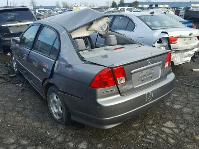 JHMES95684S002427 - 2004 HONDA CIVIC HYBR TAN photo 3