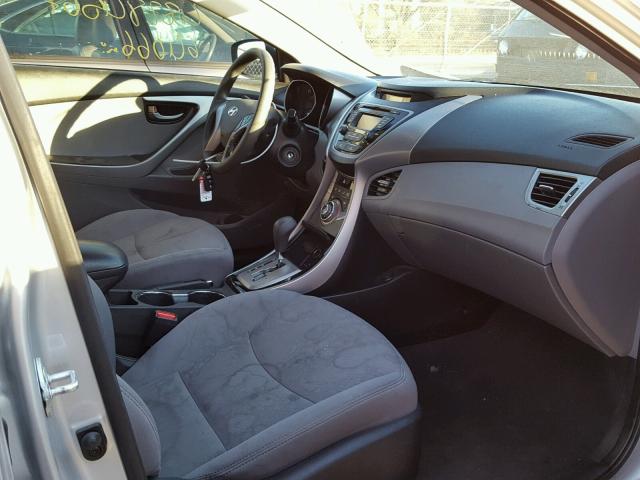 5NPDH4AE1DH385749 - 2013 HYUNDAI ELANTRA GL SILVER photo 5