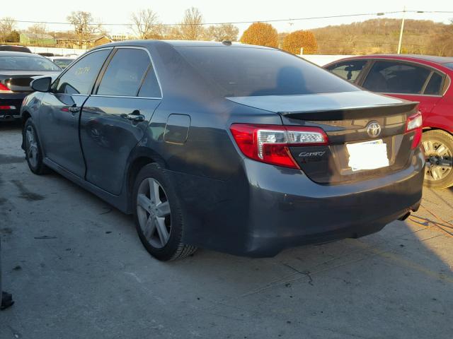 4T1BF1FK3CU111205 - 2012 TOYOTA CAMRY BASE BLACK photo 3