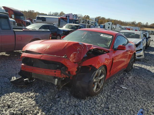 1FA6P8AM0G5216536 - 2016 FORD MUSTANG RED photo 2