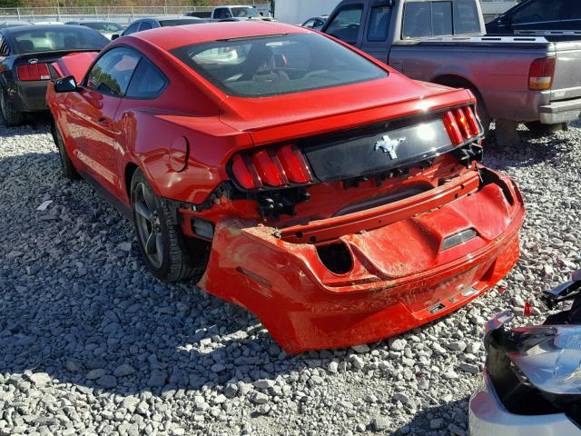 1FA6P8AM0G5216536 - 2016 FORD MUSTANG RED photo 3