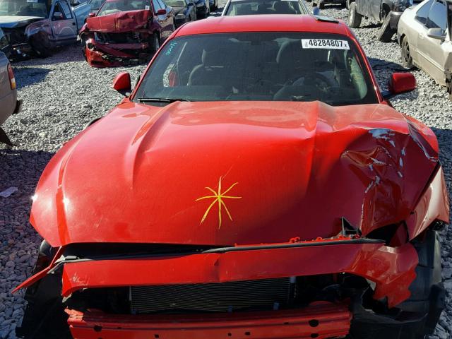 1FA6P8AM0G5216536 - 2016 FORD MUSTANG RED photo 7