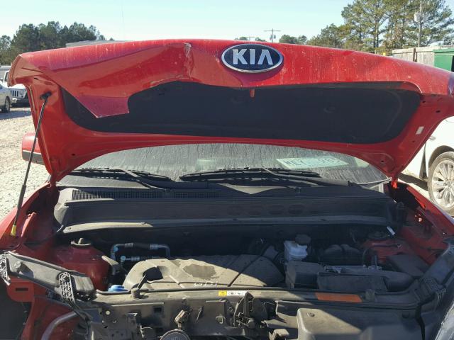 KNDJT2A58D7555650 - 2013 KIA SOUL RED photo 7