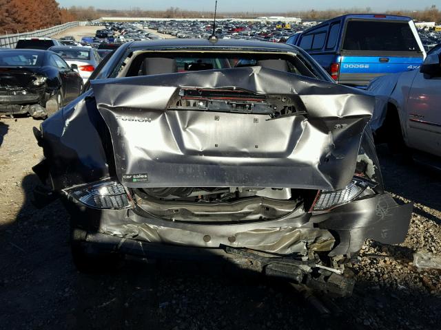 3FAHP0HA2BR303723 - 2011 FORD FUSION SE GRAY photo 9