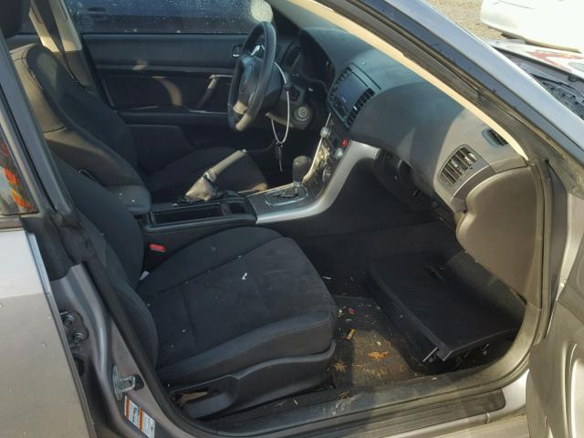 4S3BL616787213519 - 2008 SUBARU LEGACY 2.5 GRAY photo 5