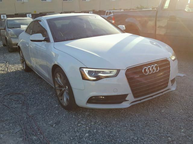 WAULFAFR1DA025509 - 2013 AUDI A5 PREMIUM WHITE photo 1